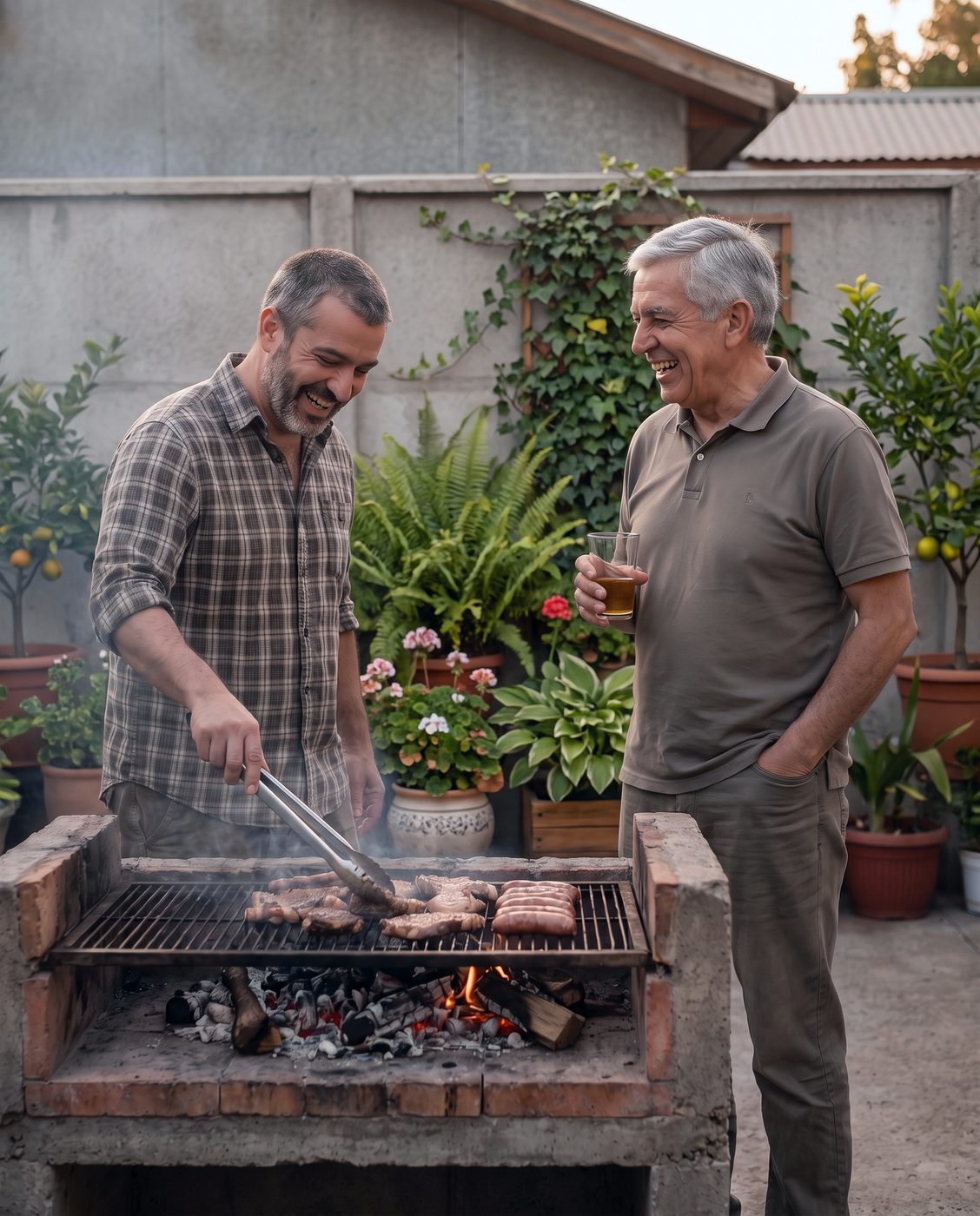 El asado sin mirar el reloj.