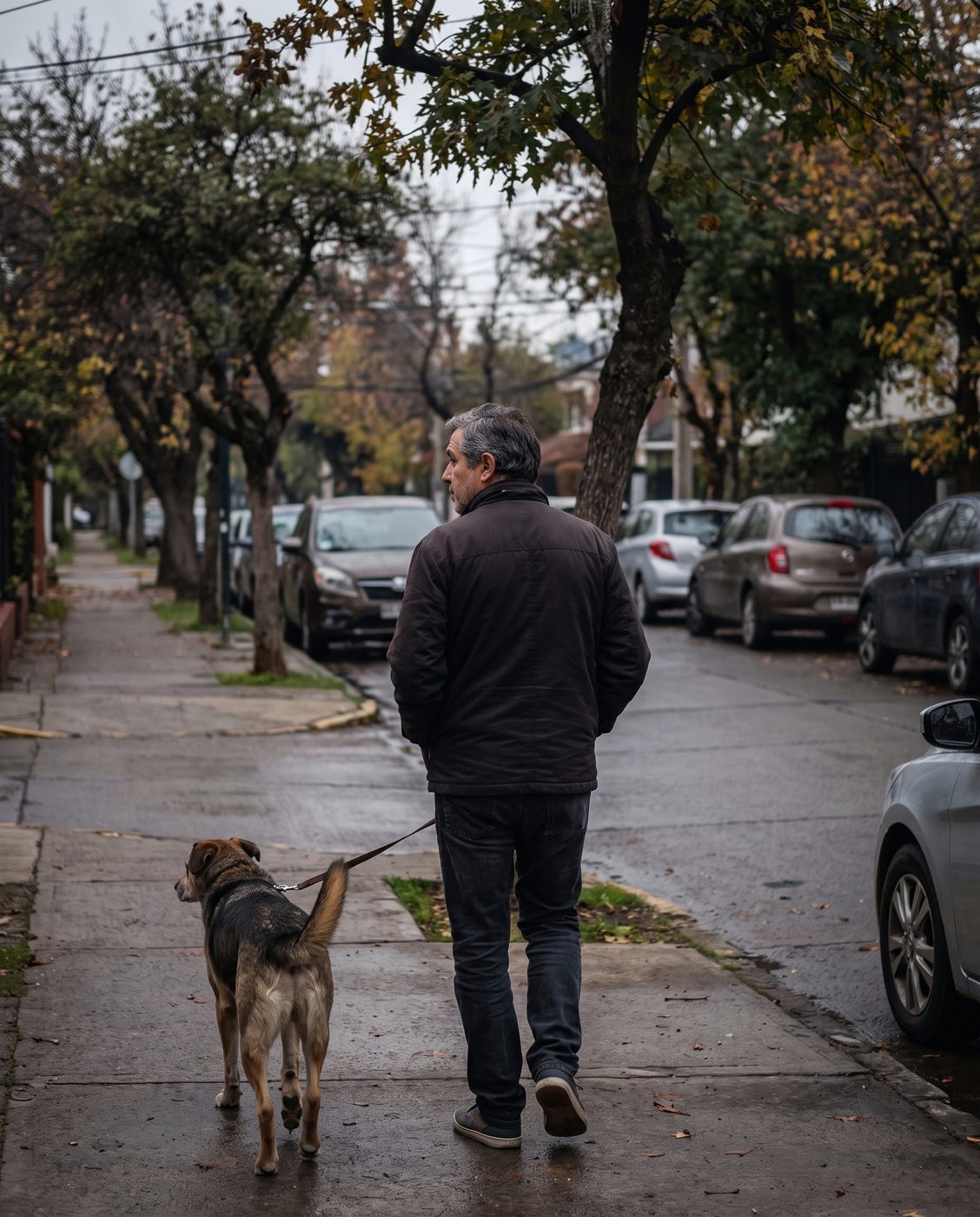 El paseo largo de la mañana.